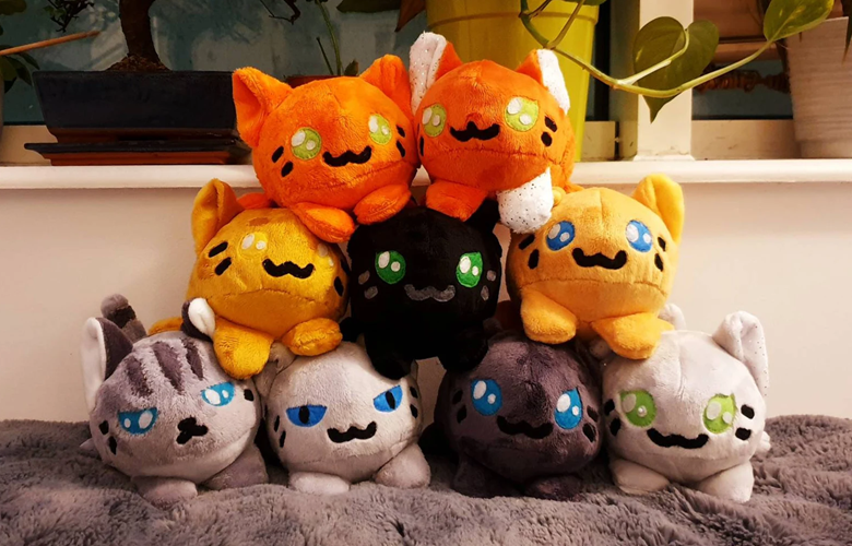 Warrior deals cats plushies