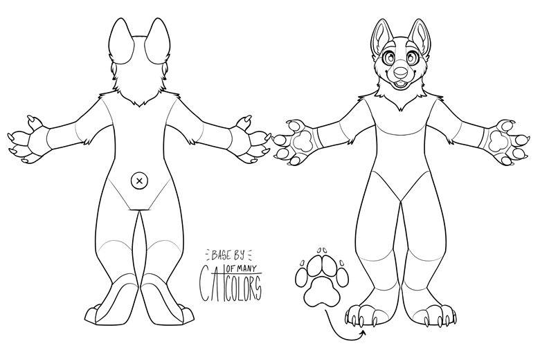 PWYW Generic Fursuit Ref Base - Cat Of Many Colors's Ko-fi Shop - Ko-fi ...