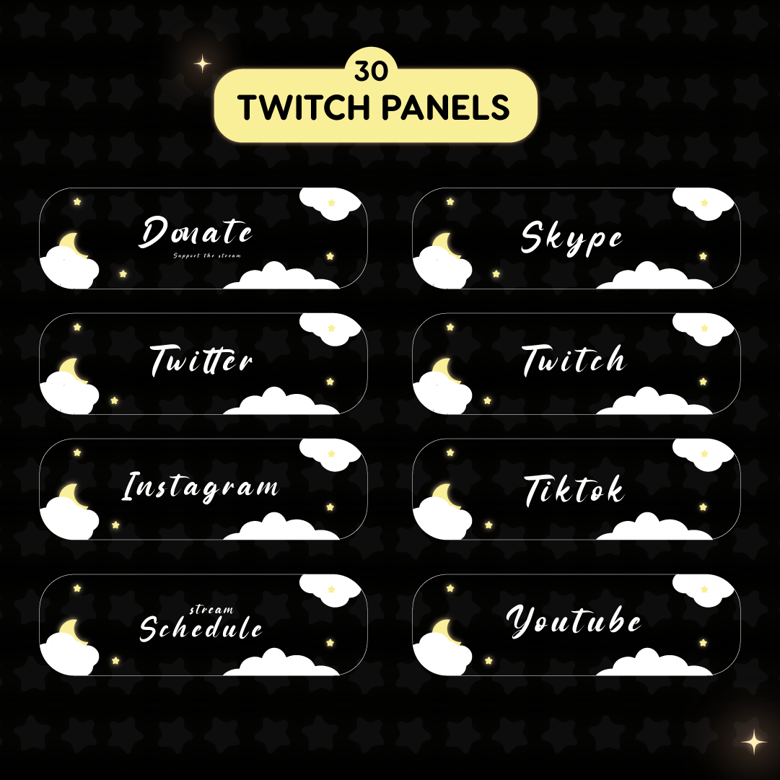 Twitch Panels - Sanju's Ko-fi Shop