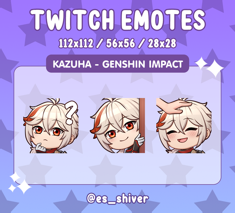 Genshin Impact Kazuha Question Mark Emote, Twitch, Discord,, 51% OFF