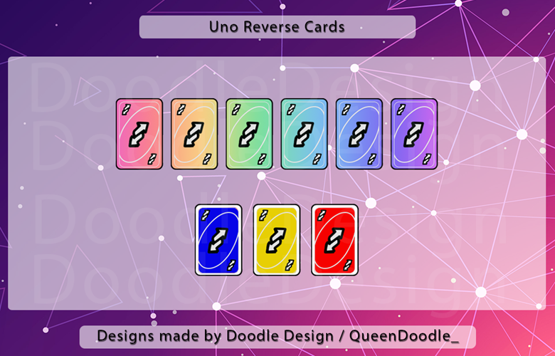 1st Special Set of UNO Reverse Card Emojis for Streaming 