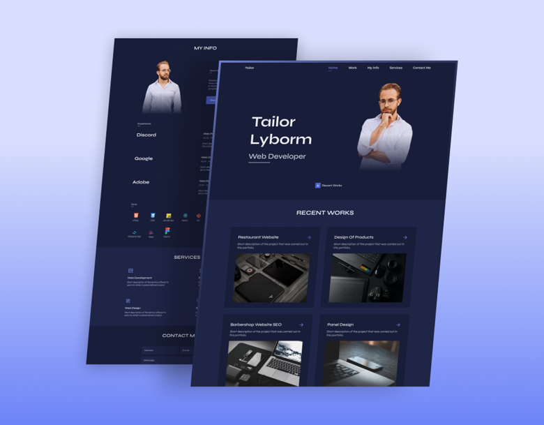 Responsive Portfolio Website Tailor - Bedimcode's Ko-fi Shop