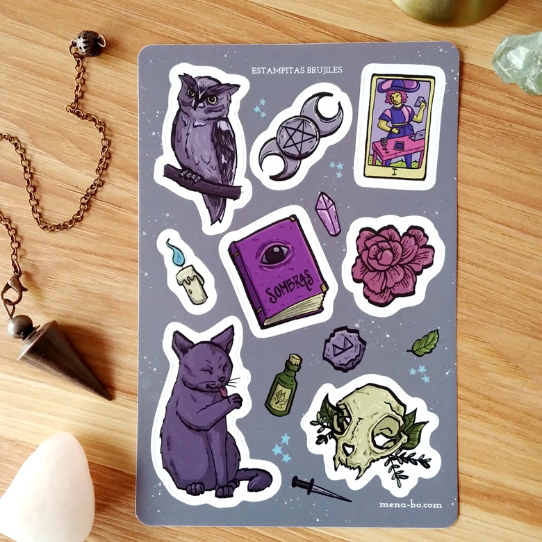 Witchy stickers - Mena Bo's Ko-fi Shop - Ko-fi ❤️ Where creators get  support from fans through donations, memberships, shop sales and more! The  original 'Buy Me a Coffee' Page.