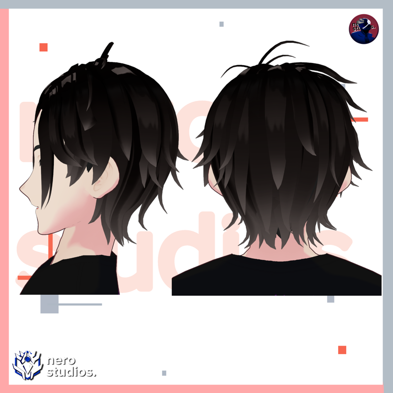 5 VROID HAIRSTYLES MEGAPACK #3 (5 VROID FILES) / Vtuber hairstyles ...