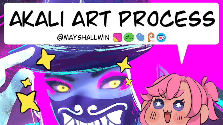 Akali Art Process - Ko-fi ️ Where Creators Get Support From Fans 