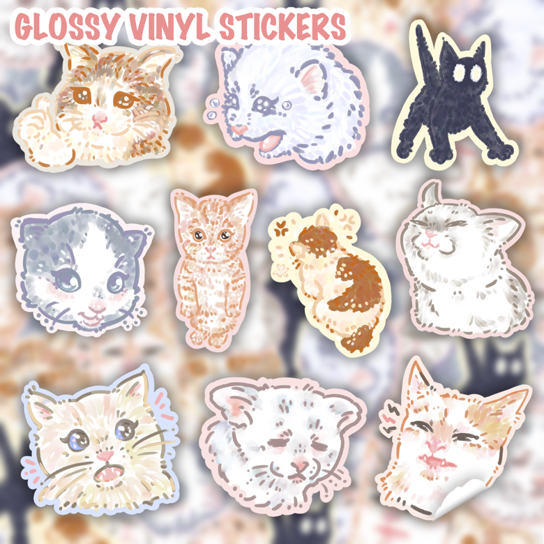 Cute Cats  Icon Pack - Dear StrayGhost's Ko-fi Shop - Ko-fi