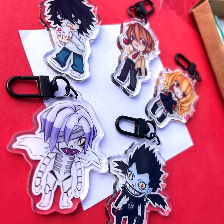 Death clearance note keychain