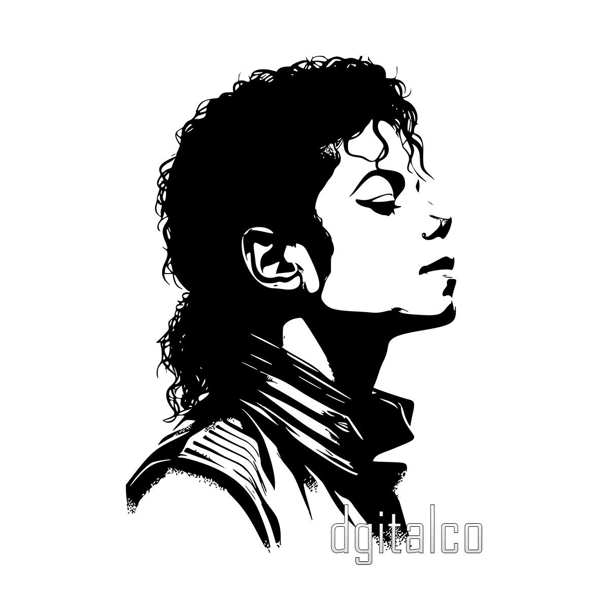 Michael Jackson Vector Portrait - Digital Download - DgitalCO's Ko-fi ...