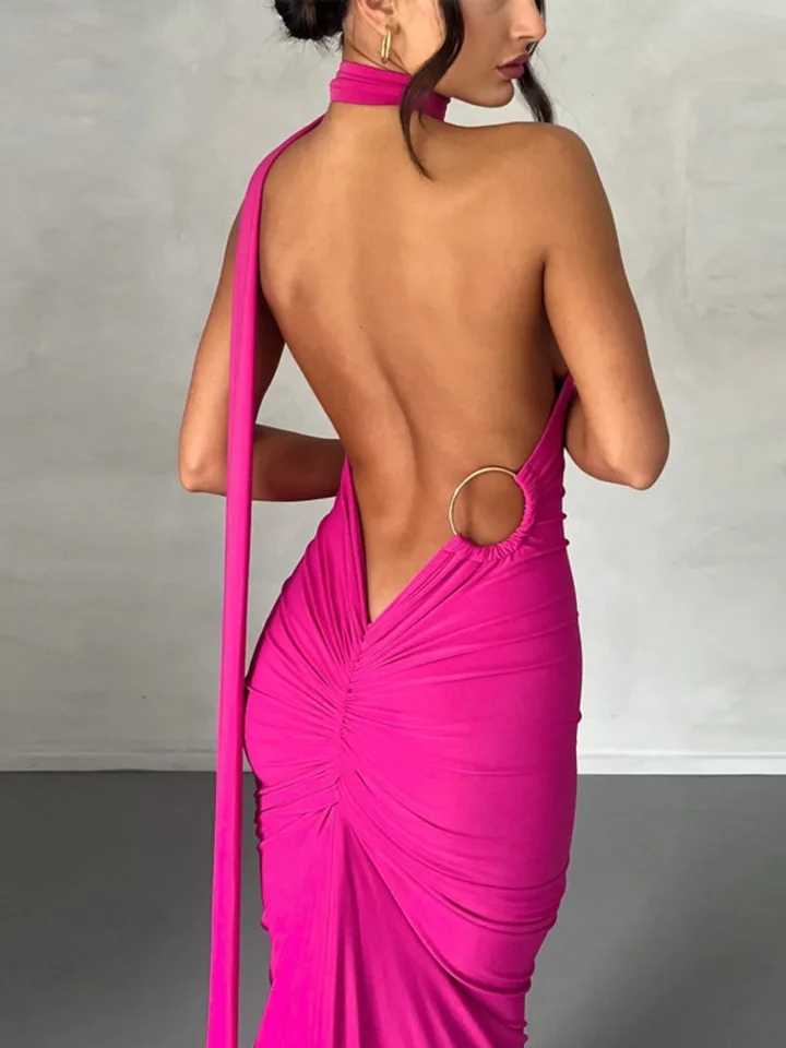 Shoulder backless maxi dress for women - Kylie store's Ko-fi Shop - Ko ...