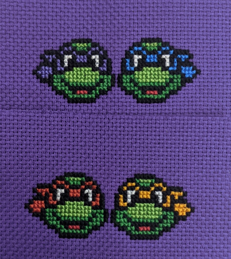 Ninja Turtles Cross Stitch Pattern - MotoRuxin's Ko-fi Shop - Ko-fi ️ ...