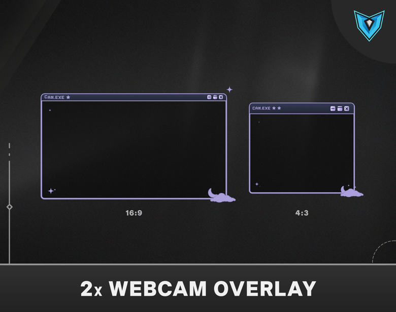 Purple Celestial Twitch Stream Pack, Overlay Set, Stream Package, Lofi ...