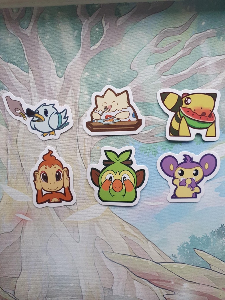 PACK OF 4 !! Pokemon Drink Stickers - enilwe's Ko-fi Shop - Ko-fi