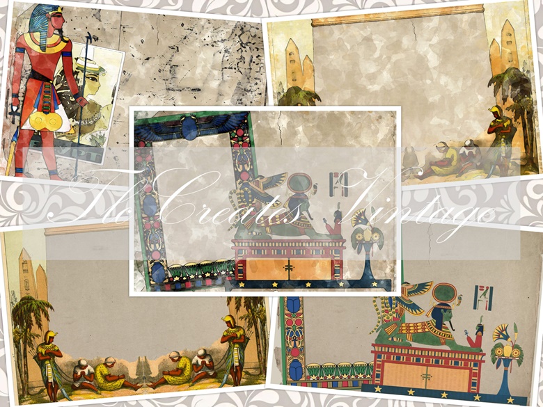 Egypt Land of the Pharaohs, Printable Junk Journal Kit - TlcCreatesVintage  Junk Journal Printable's Ko-fi Shop