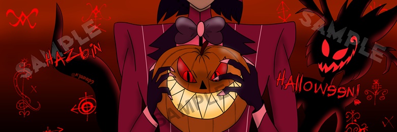 Banner Alastor Pumpkin Halloween - 歷キアラ k1ara89 's Ko-fi Shop - Ko-fi ️ ...