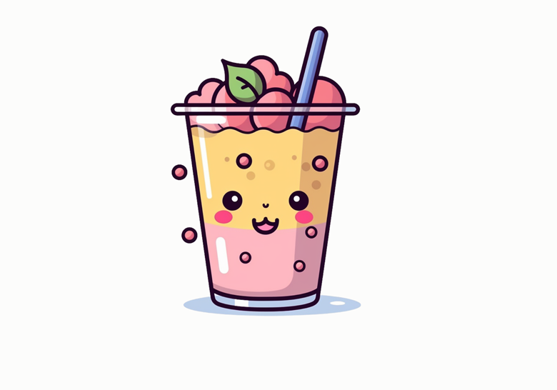 Boba Tea Vector, Sticker Clipart Two Cups Of Bubble Tea With Cartoon Faces  In Them, Sticker, Clipart PNG and Vector with Transparent Background for  Free Download