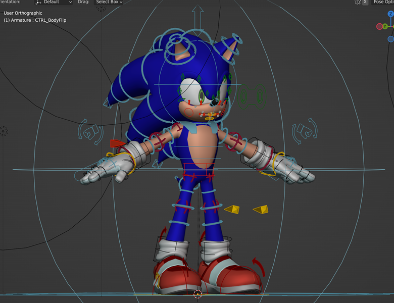 Sonic the Hedgehog (Classic) model & rig for Blender 3.x+ - DANCADA³ᴰ's  Ko-fi Shop - Ko-fi ❤️ Where creators get support from fans through  donations, memberships, shop sales and more! The original 