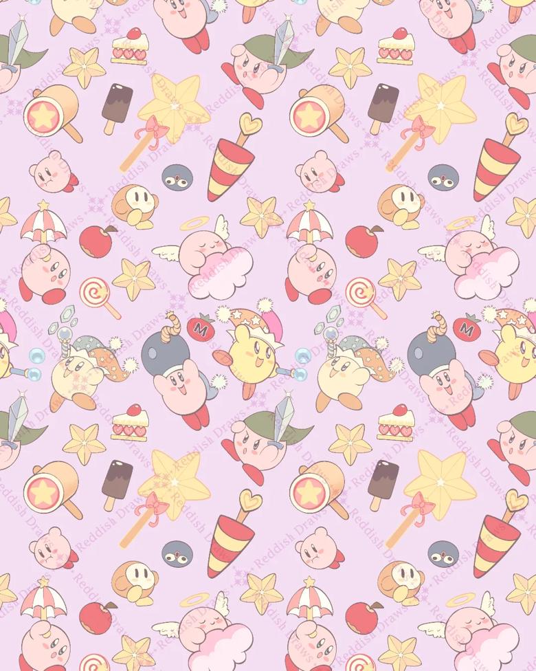 iPhone Wallpaper - Kirby💖☁️✨ - pocketpuff's Ko-fi Shop