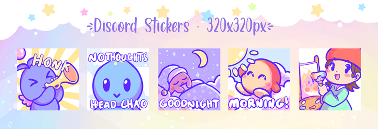 Free Chao/Kirby Discord Stickers! - Star Nymph Studio's Ko-fi Shop - Ko ...