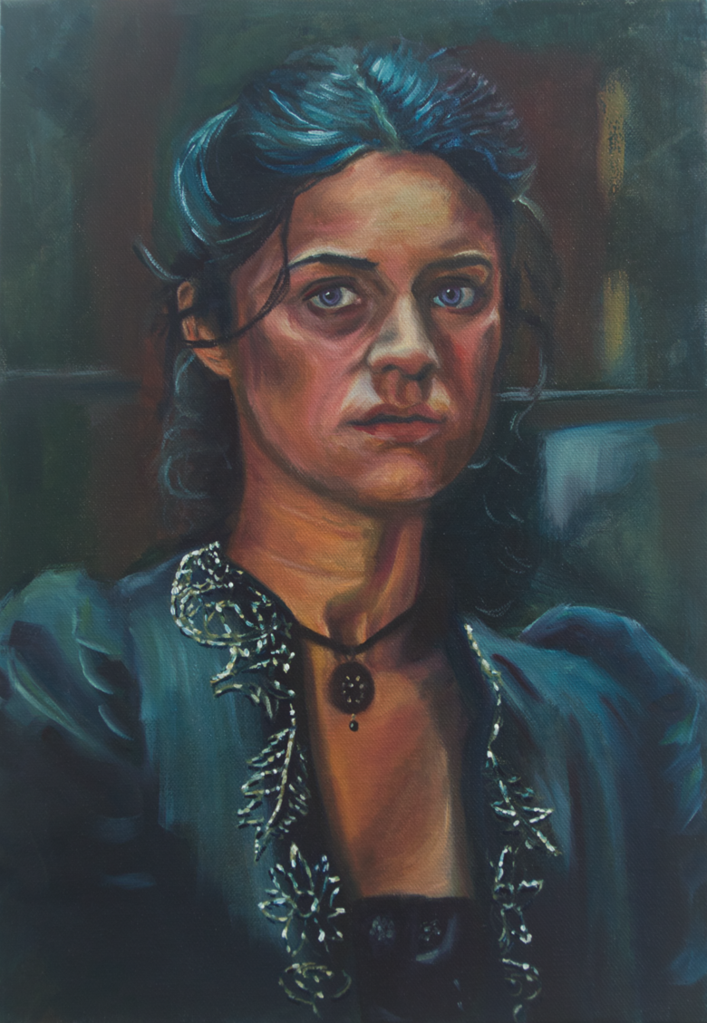 Yennefer Original Oil hotsell Painting