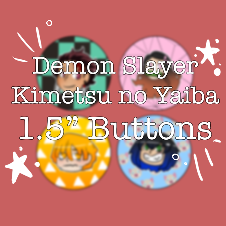 Bottom Kimetsu no Yaib: Demon Slayer Tanjiro Button 3,5 cm
