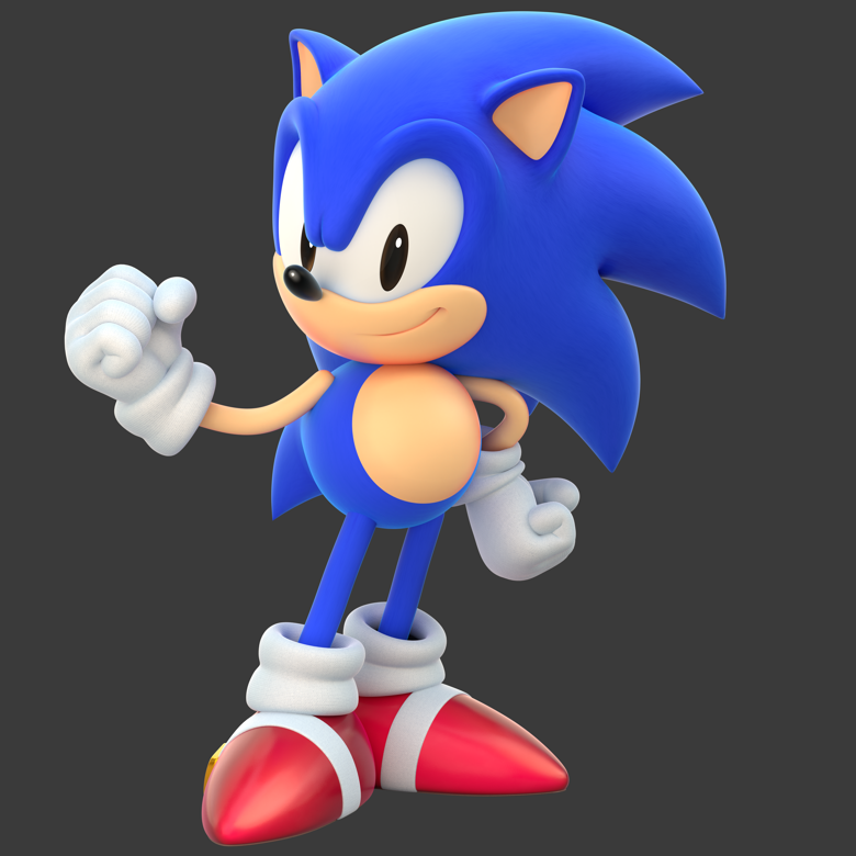 Made a render with Dancada's Classic Sonic model.