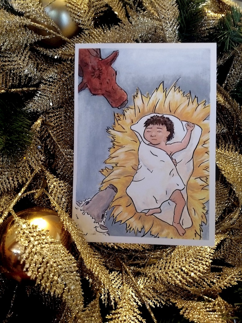 Baby Jesus Christmas Cards - SuzanneRhee's Ko-fi Shop - Ko-fi ️ Where