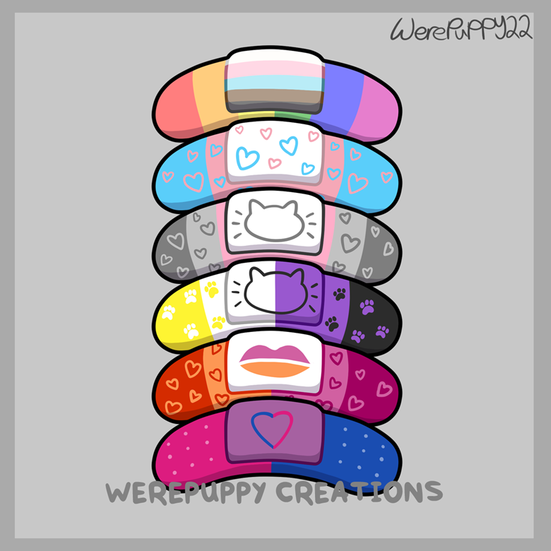 Vroid Assets / Pride Bandaids - Werepuppy Creations's Ko-fi Shop - Ko-fi ❤  Where creators get support from fans through donations, memberships, shop  sales and more! The original 'Buy Me a Coffee' Page.