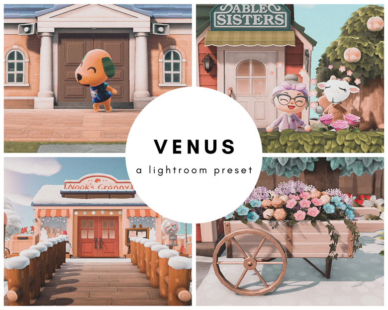 Venus - Animal Crossing Preset for Lightroom Mobile - Kerri Queen's Ko-fi  Shop - Ko-fi ❤️ Where creators get support from fans through donations,  memberships, shop sales and more! The original 'Buy