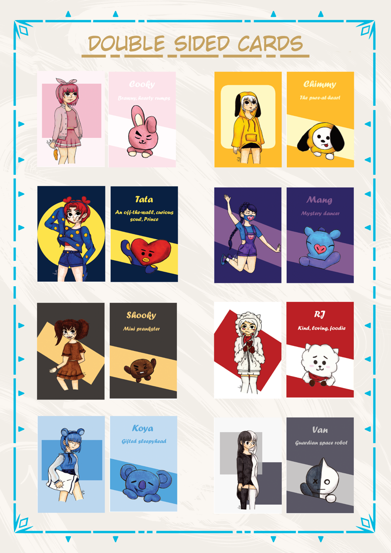 Double Sided BT21 cards - Mbani's Ko-fi Shop - Ko-fi ️ Where creators ...