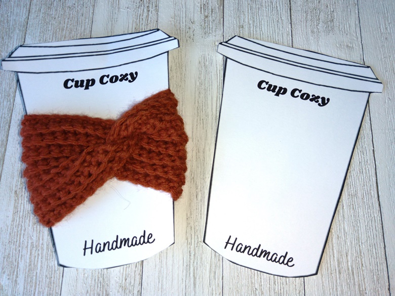 PRINTABLE Cup Cozy Display Inserts Digital PDF Coffee 