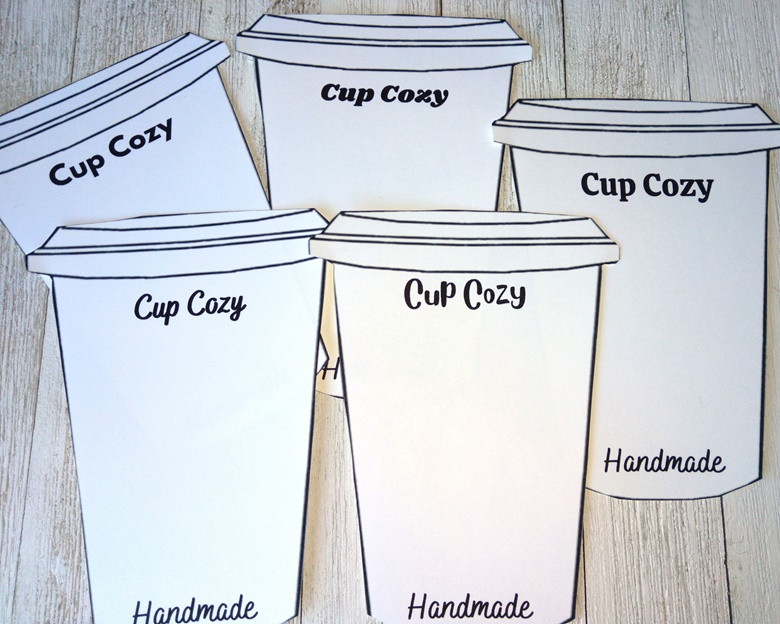 Printable Mug Cozy Template Cup Cozy Printable PDF Coffee 