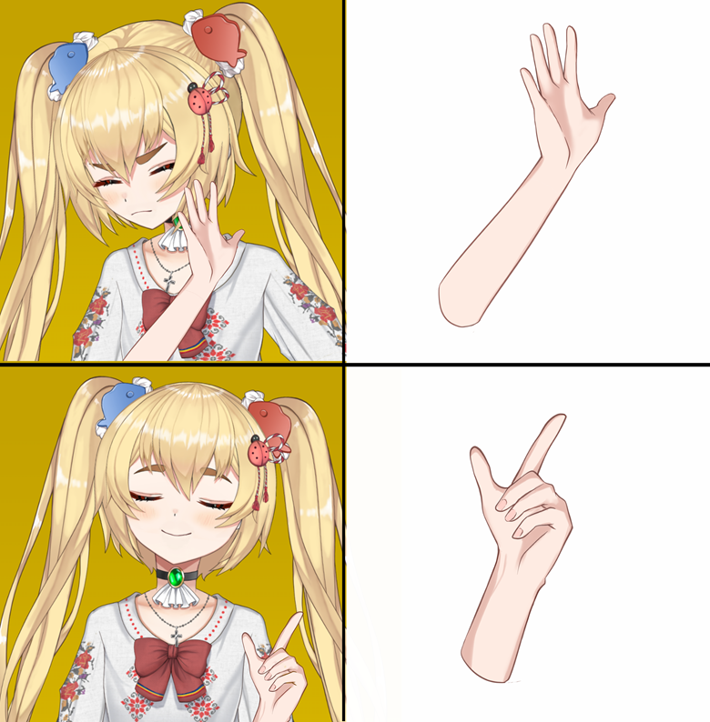 Anime thumbs up Blank Template - Imgflip