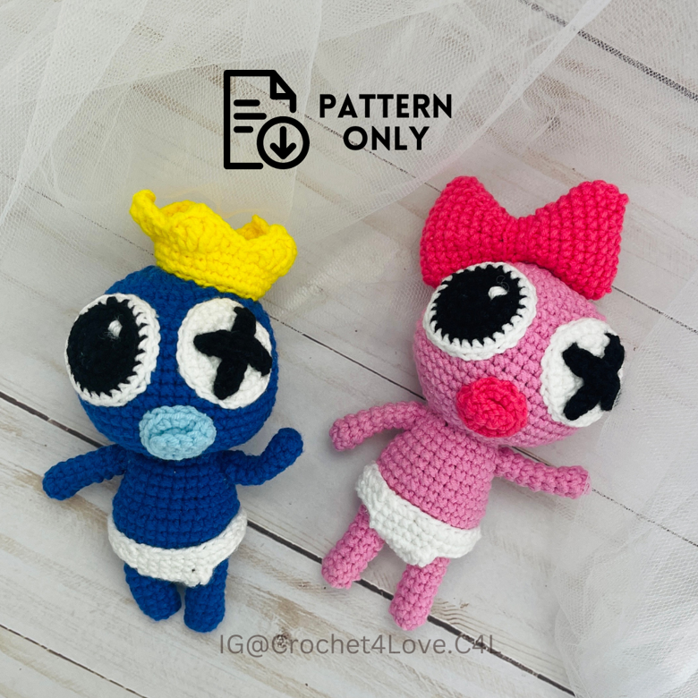 Green Rainbow friends: Crochet pattern