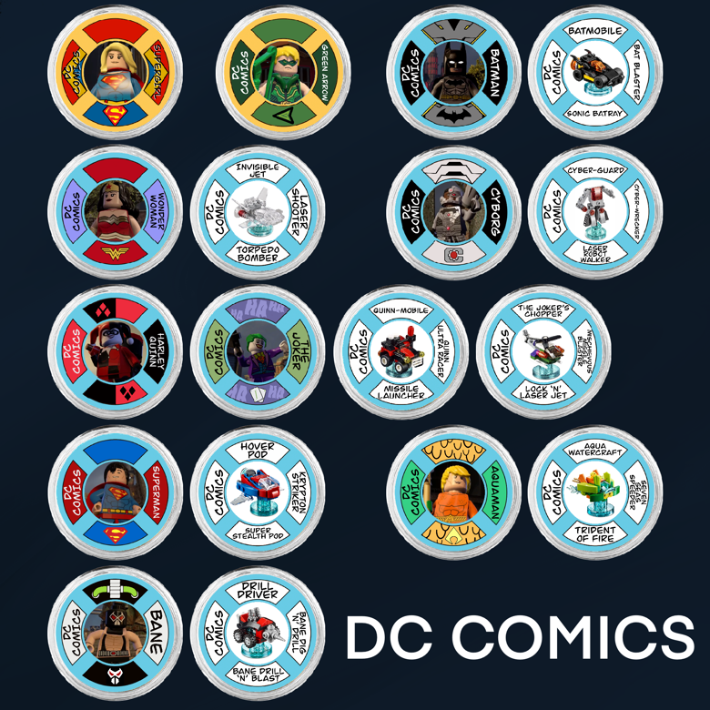 Lego Dimensions DC Comics Packs Compatible Tags Characters Vehicles Spike Eager Stickers NFC Tags eBooks s Ko fi Shop Ko fi Where creators get support from fans through donations memberships