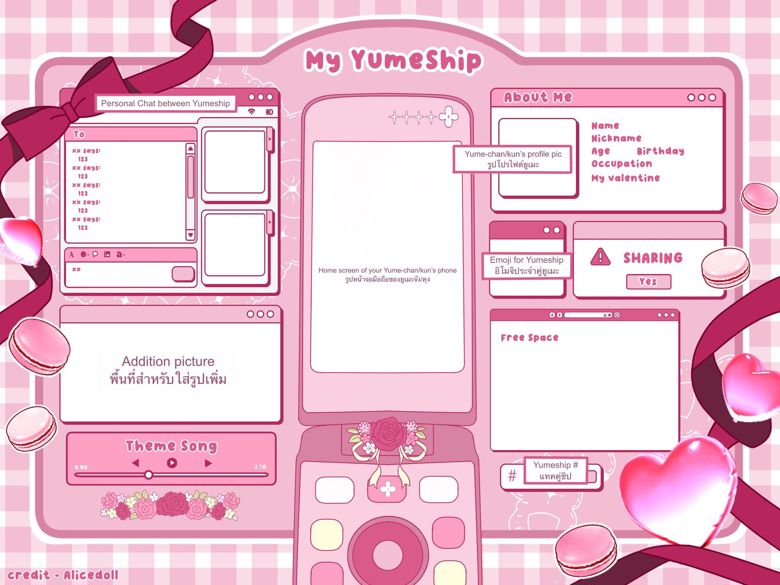 ♥ My Yumeship Template ♥ Let's be Friends! - Alicedoll's Ko-fi Shop ...