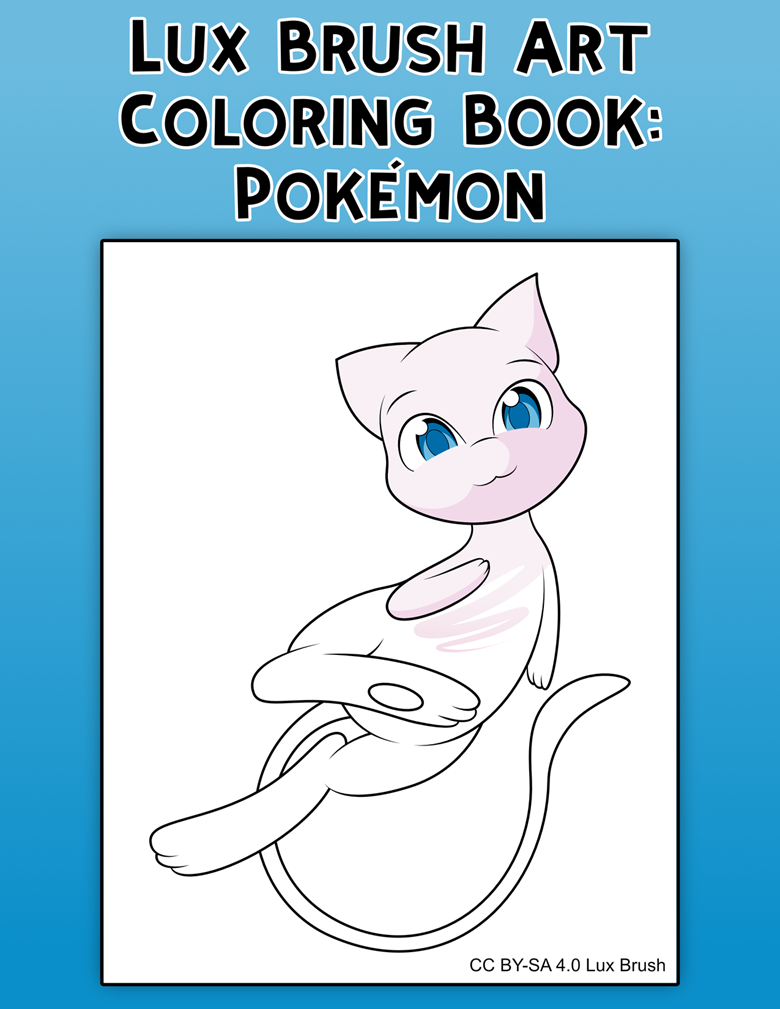 Coloring Book: Pokemon - art by Lux Brush - Lux Brush 's Ko-fi