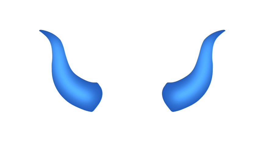 Neon Blue Devil Horns - Constellatia's Ko-fi Shop - Ko-fi ️ Where ...