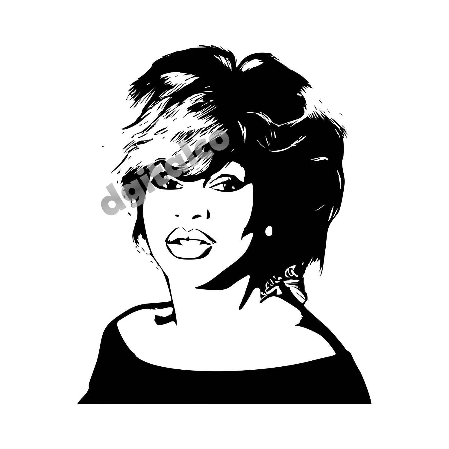 Tina Turner Vector Portrait Package - D.Gi.Talco's Ko-fi Shop - Ko-fi ️ ...