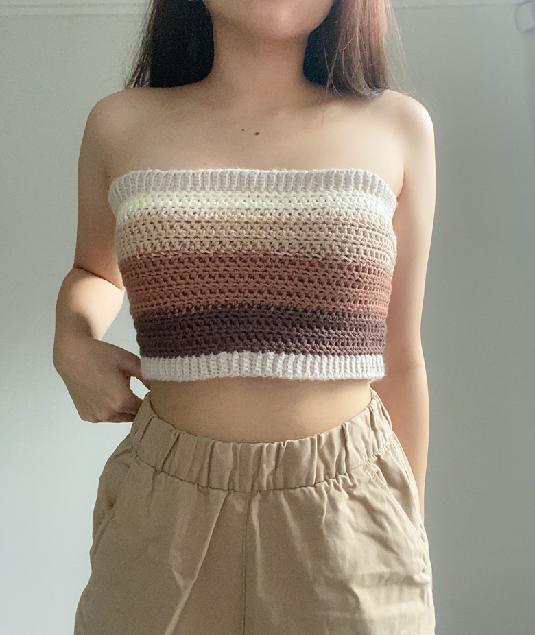 Talia Tube Top | Basic Crochet Pattern PDF - hey faustine's Ko-fi Shop