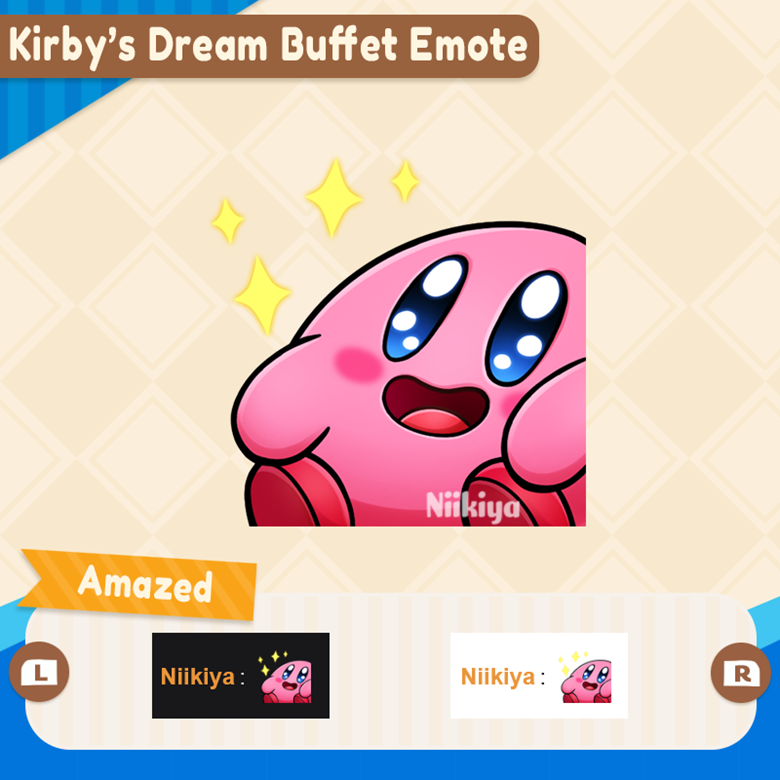 Kirby emote - Amazed - Niikiya's Ko-fi Shop - Ko-fi ❤️ Where