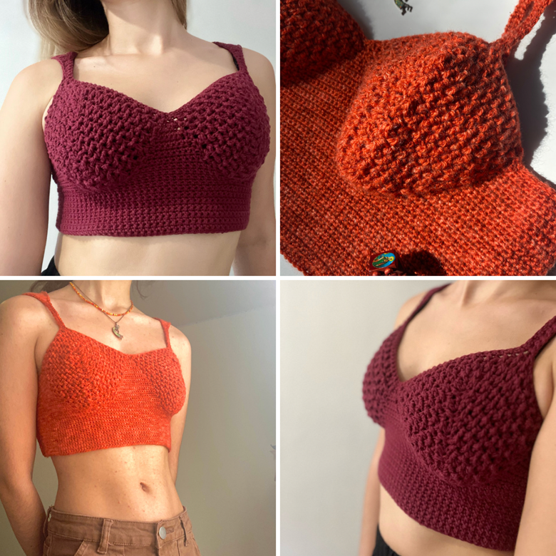 Easy Crochet Top Pattern, Crochet Summer Top, Crochet Crop Top Pattern, Crochet  Bralette Pattern, Boho Top