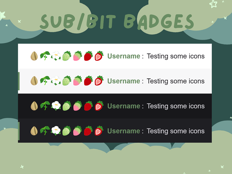 Strawberry Sub Badges Roxxxy S Ko Fi Shop Ko Fi ️ Where Creators Get Support From Fans 