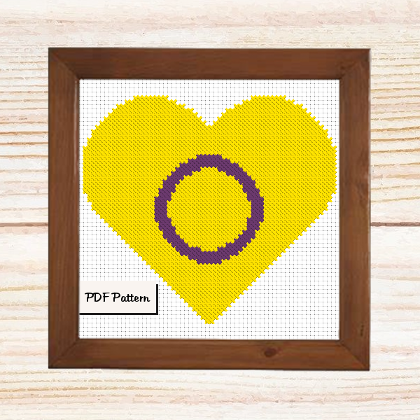 Pikachu Heart - Pokemon - Cross Stitch Pattern PDF Downloadable