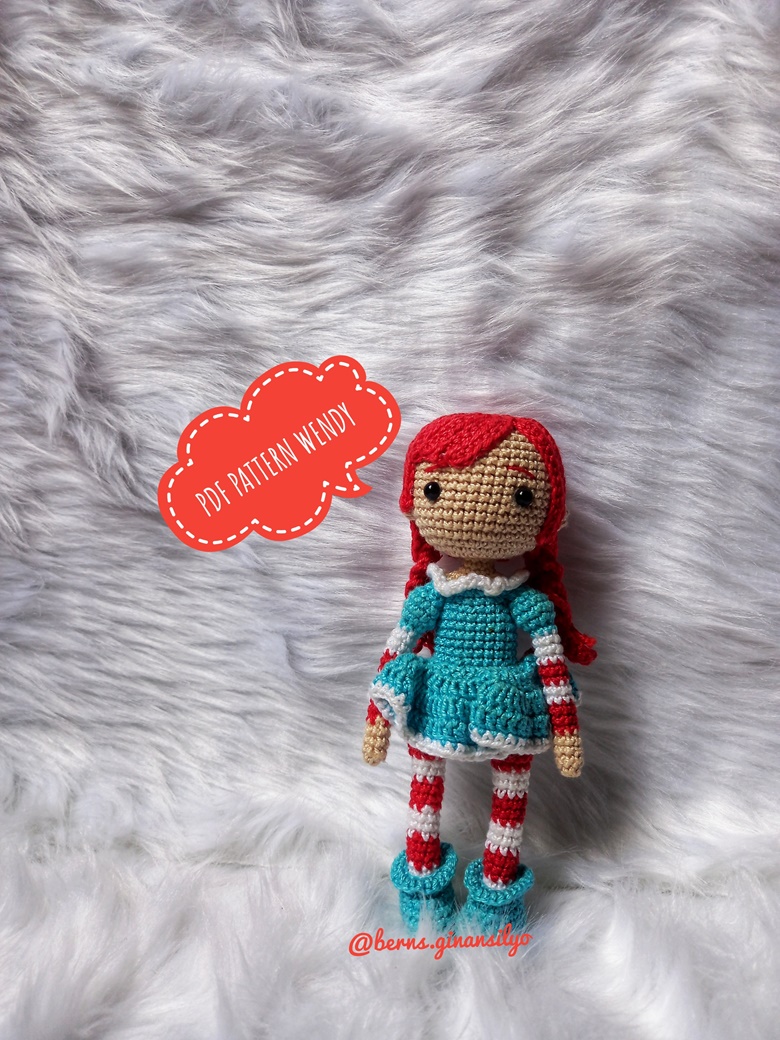 Amigurumi Pattern Doll Crochet for Little Red Riding Hood PDF 