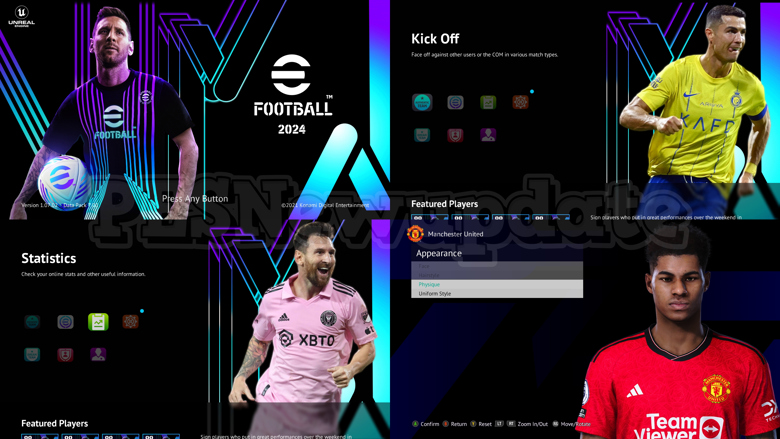 PES 2021 Menu eFootball 2022 SEASON 1 by PESNewupdate ~