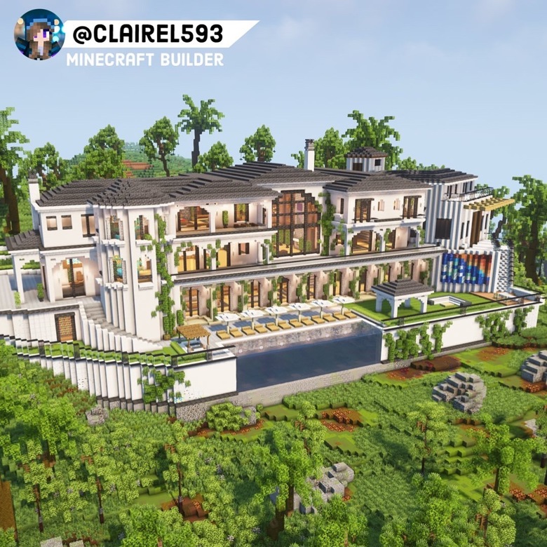 California Mansion (Java+Bedrock files, schematic files) - Claire1593's ...