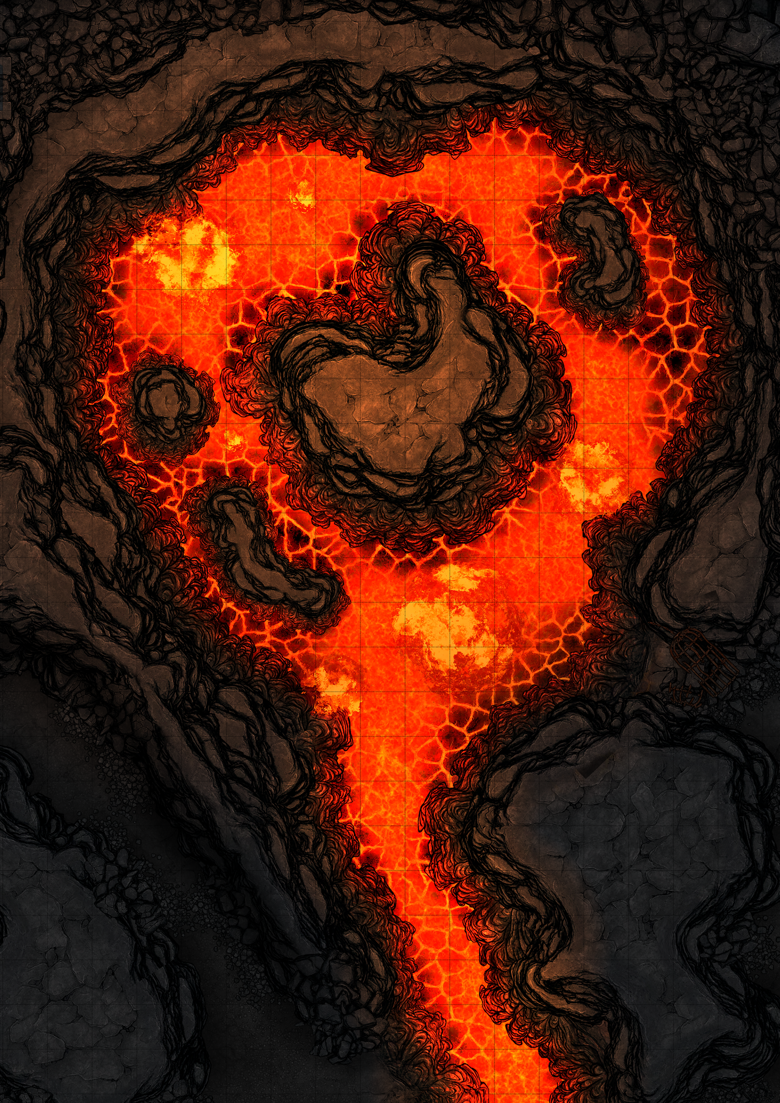 Lava Cave - DnD Map - Maky The DM's Ko-fi Shop - Ko-fi ️ Where creators ...