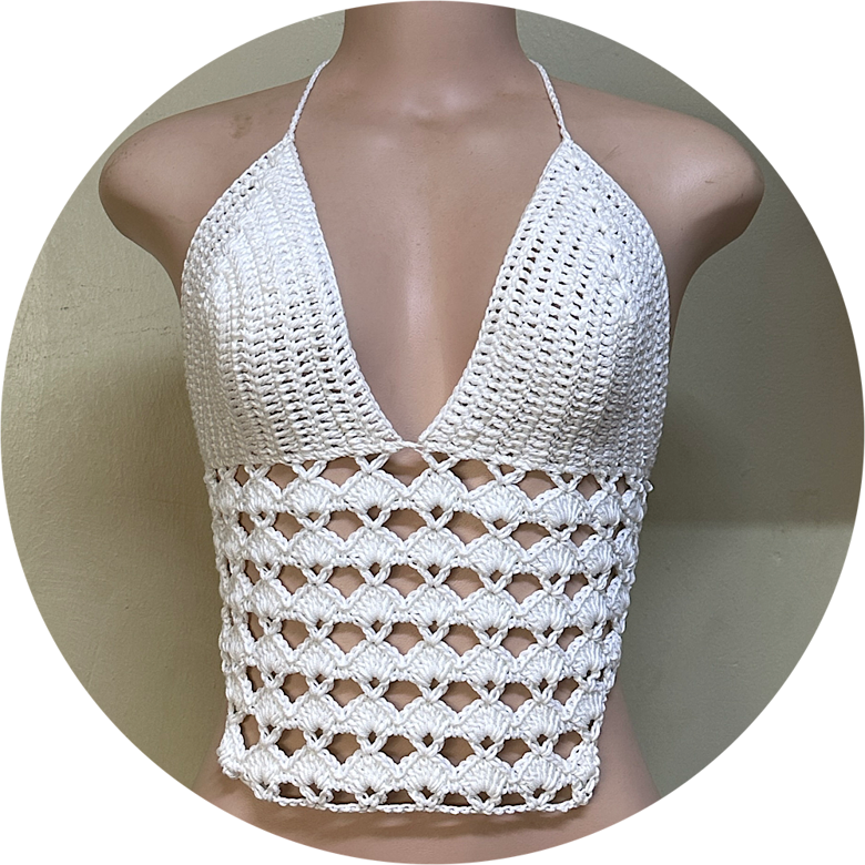 open shell stitch crochet bralette top Shylercrochets s Ko fi