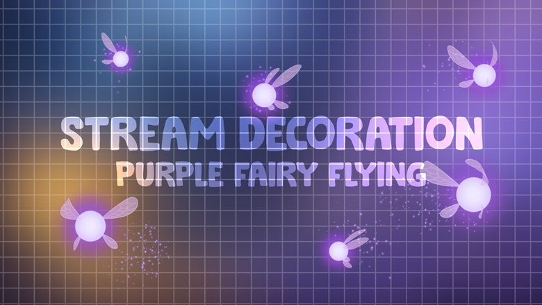 Purple Fairy Twitch Overlay / Stream Decoration / Whimsical Fairy