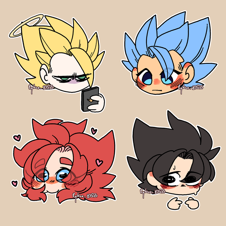 Cute Cursed Emojis - DB Fusions version (Set 1+2) - RykunDSZ's Ko